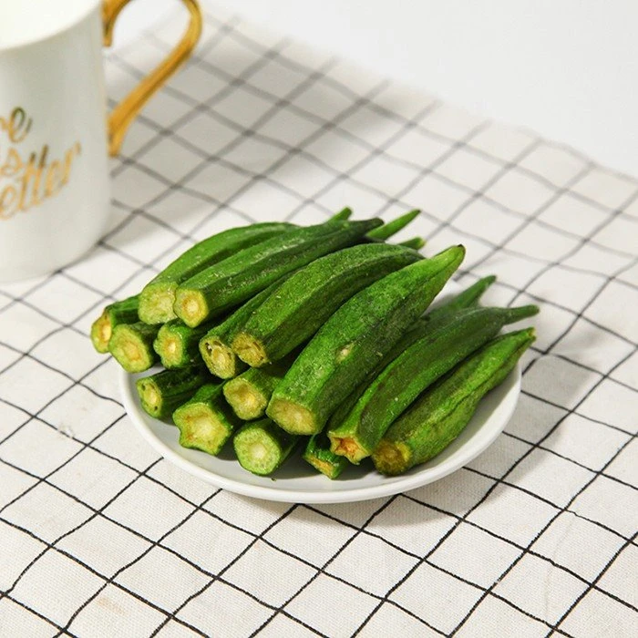 spiced okra chips